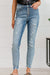 Judy Blue McKenzie Distressed Button Fly Skinny Jeans