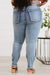 Judy Blue McKenzie Distressed Button Fly Skinny Jeans