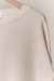 Button Trim Boat Neck Sweater in Ivory