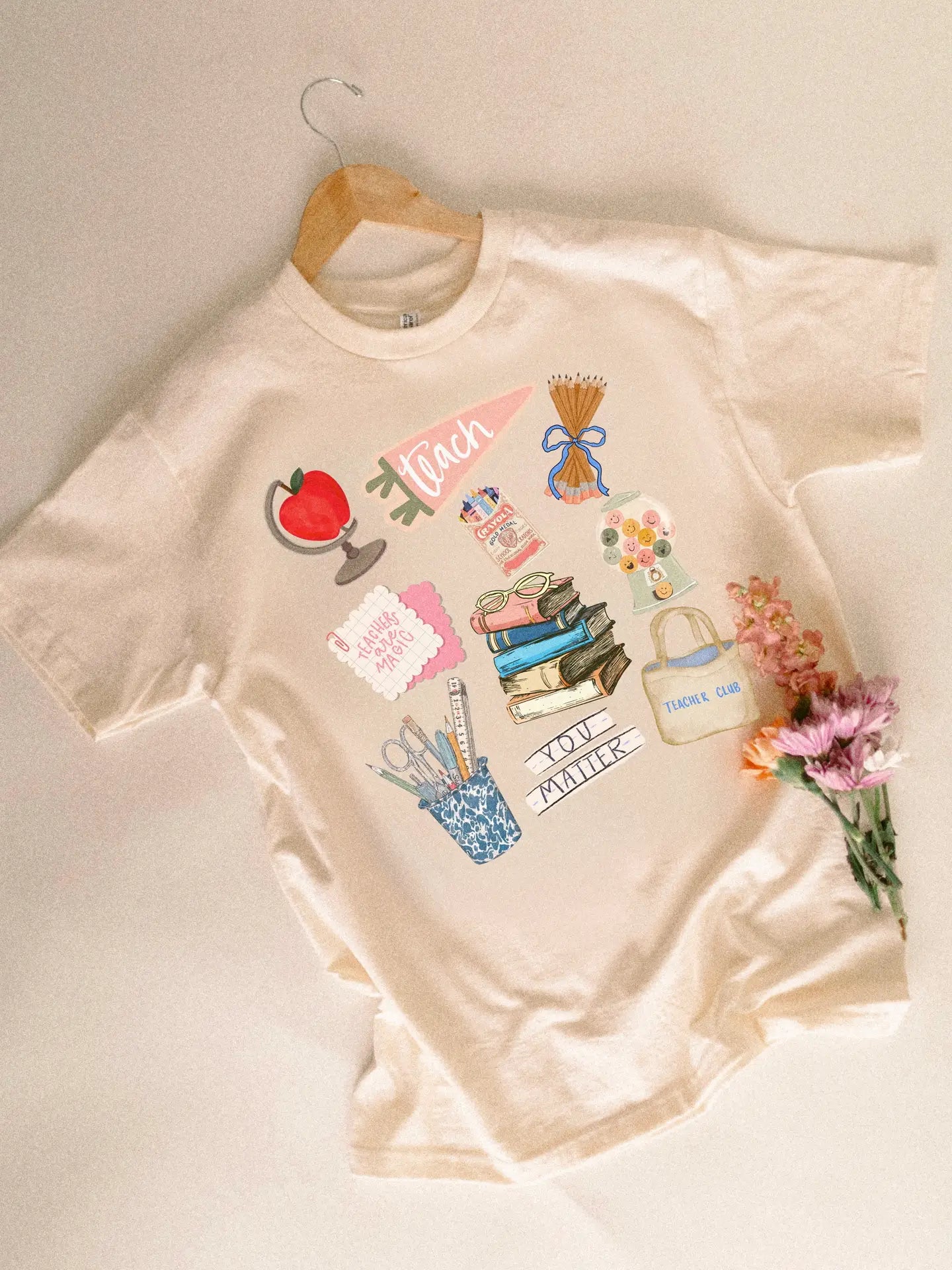 Teachers Collage Graphic Tee