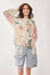 Lace Floral Mix Fabric Long Sleeves