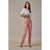 High Rise Vintage Garment Dyed Straight Denim in Peachy Pink by MICA