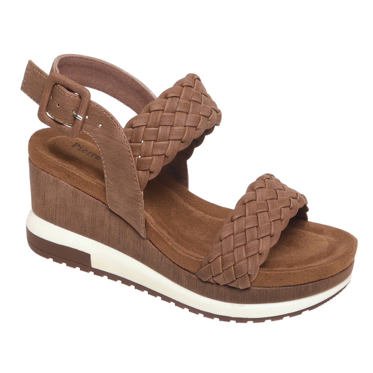 Lyra Wedge Sandle in Chestnut