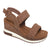 Lyra Wedge Sandle in Chestnut