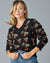 Gallery Sweater in Floral & Black