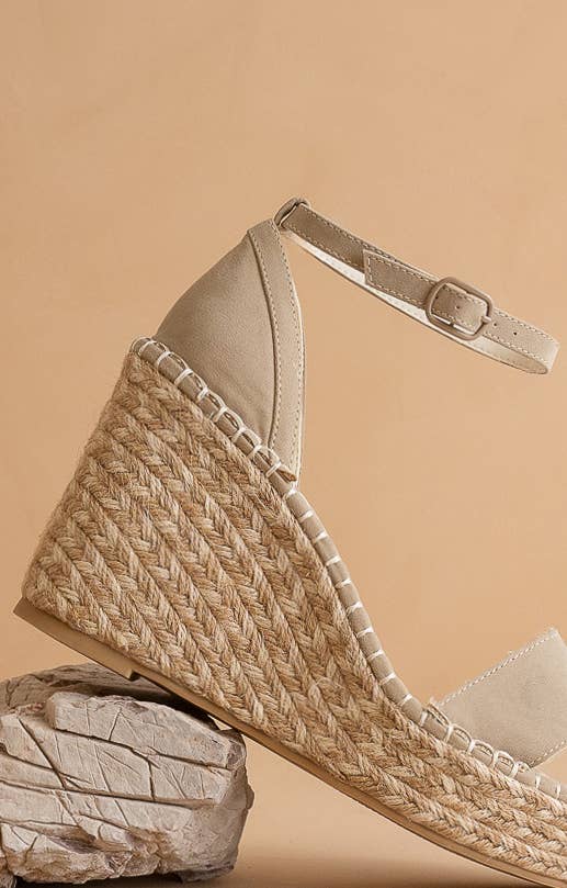 The Madrid Taupe | Wedge Heel in Taupe
