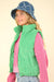 Zig-Zag Padded Corduroy Puffer Jacket - Multiple Colors