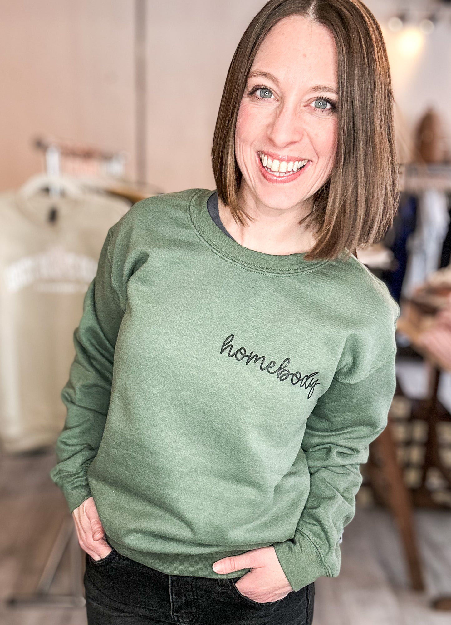 Homebody Cursive Sweatshirt