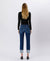 High Rise Cuffed Slim Straight Denim by Lovervet