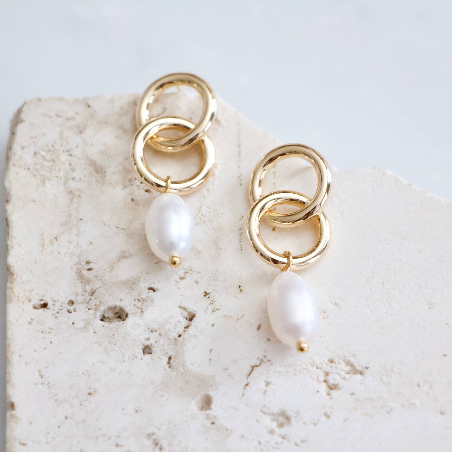 Pearl Infinity Earrings