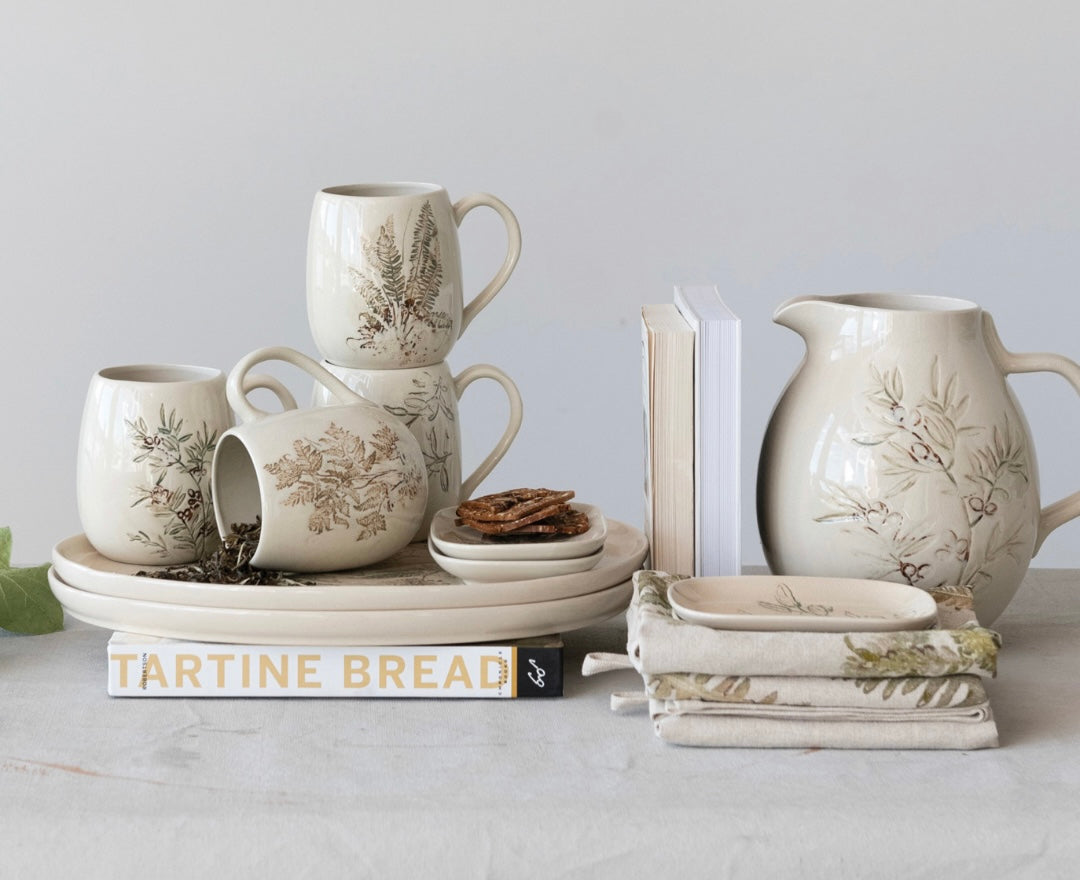 Debossed Stoneware Mug (Each One Will Vary)