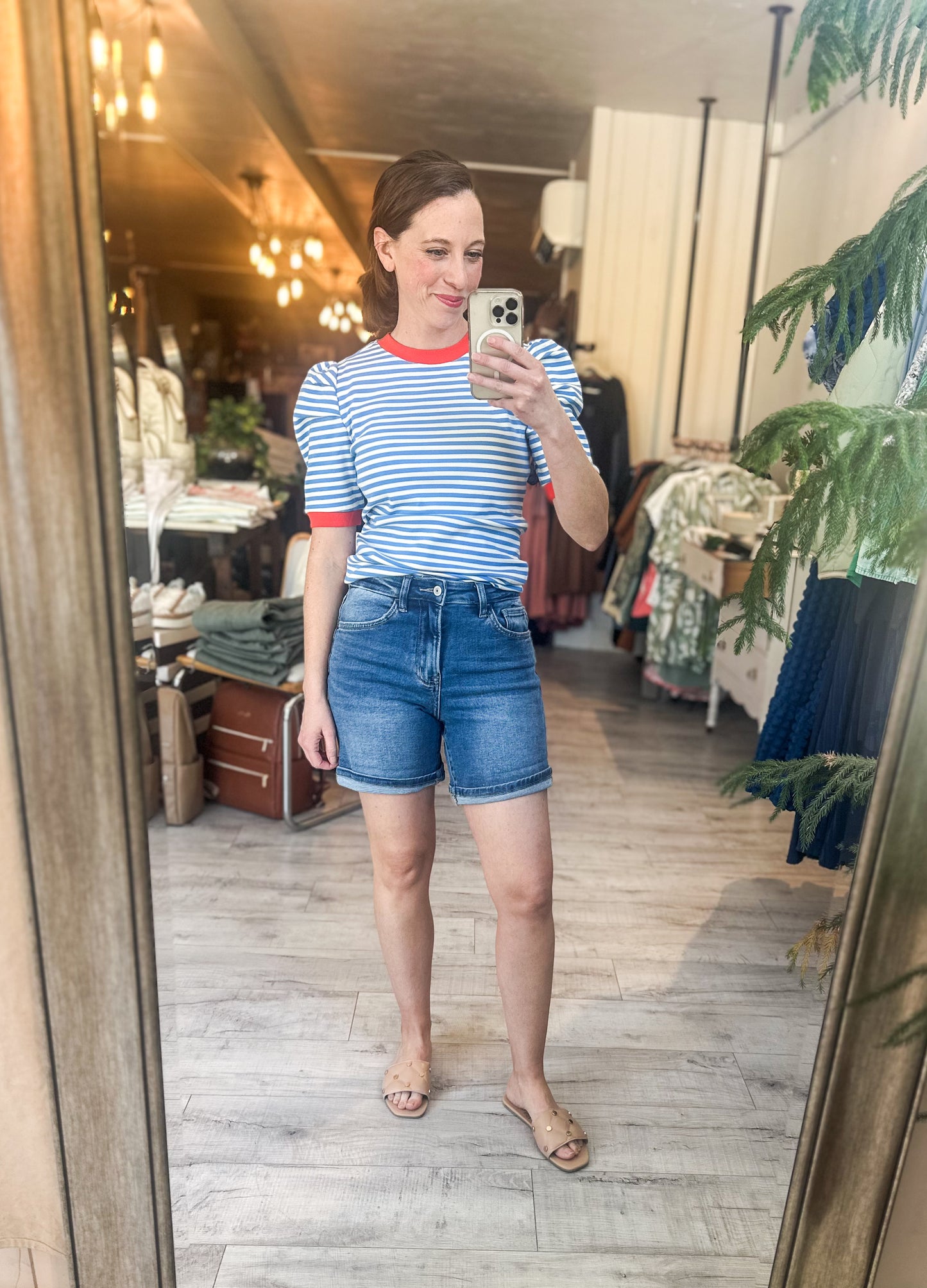 Super High Rise Rolled Cuff Hem Shorts by Lovervet