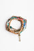 Teal Multi Stacked Suede Bracelet