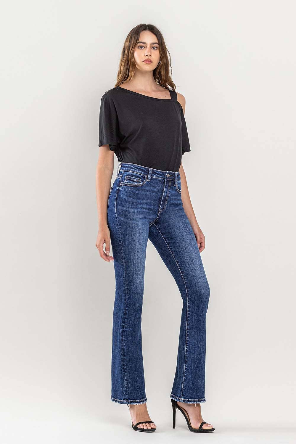 High Rise Medium Wash Boot Cut by Lovervet