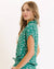 Comfy Green Floral Print Short Sleeve Button Down Shirt