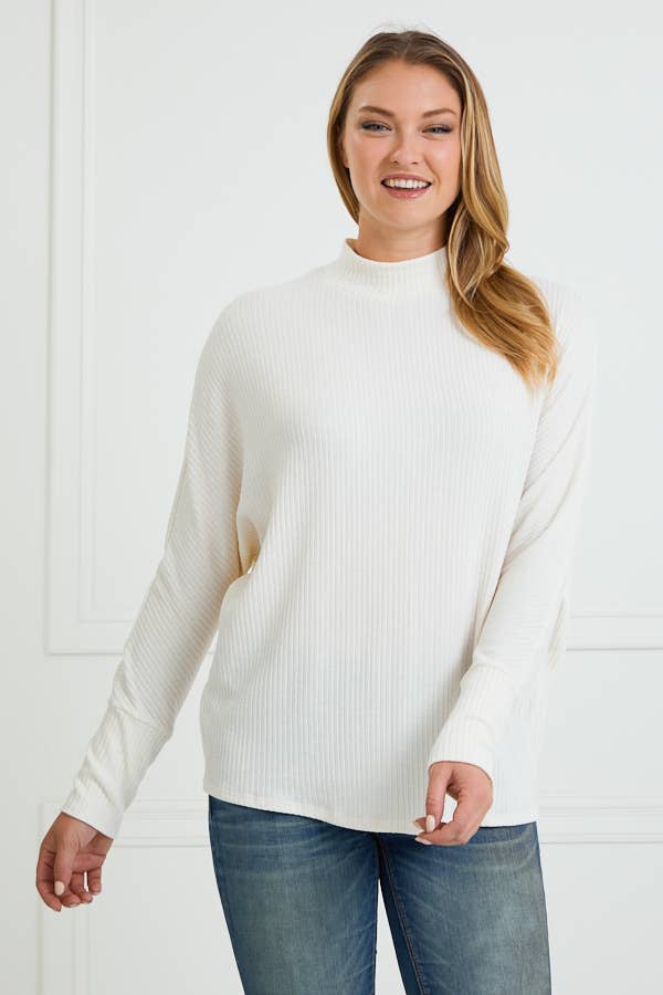 Rib Top in Ivory