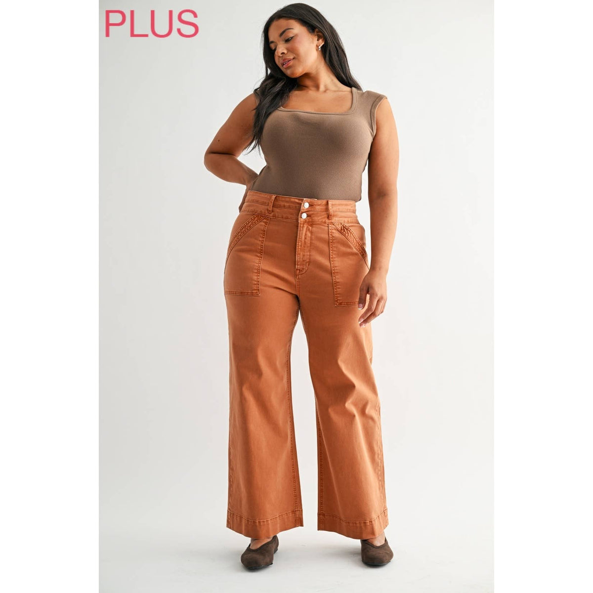 SUPER HIGH DOUBLE WAISTBAND WIDE LEG