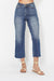 High Waisted Non Distressed Wide Crop by Judy Blue