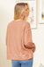 Round Neck Tunic Top in Fainted Rust