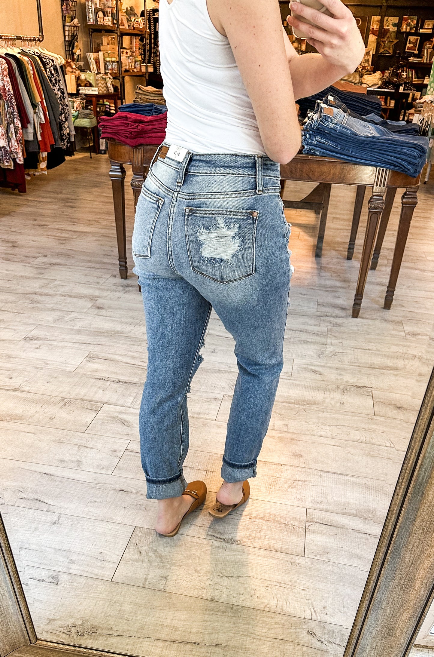 Destroyed Boyfriend Light Wash by Judy Blue