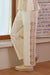 Side Square Crochet Pattern Pants in Taupe