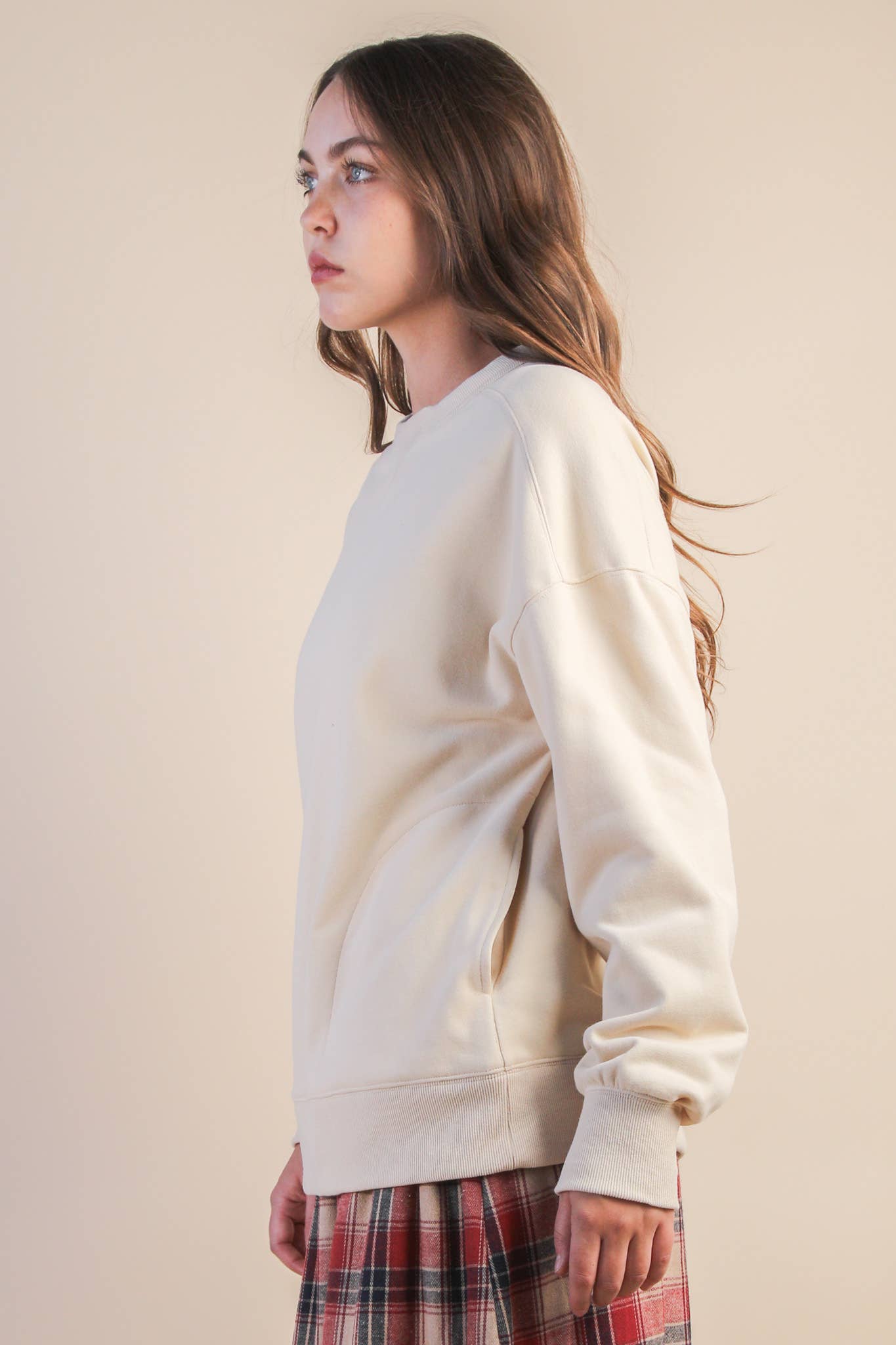 Oversized Casual Comfy Solid Knit Top