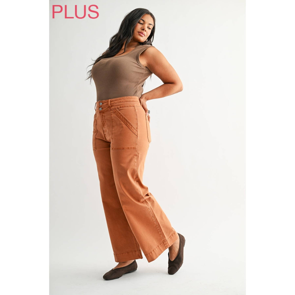 SUPER HIGH DOUBLE WAISTBAND WIDE LEG