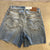 High Waist Vintage Wash Shorts