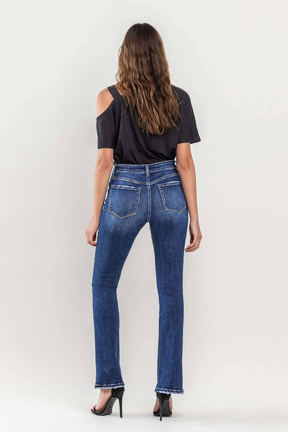 High Rise Medium Wash Boot Cut by Lovervet