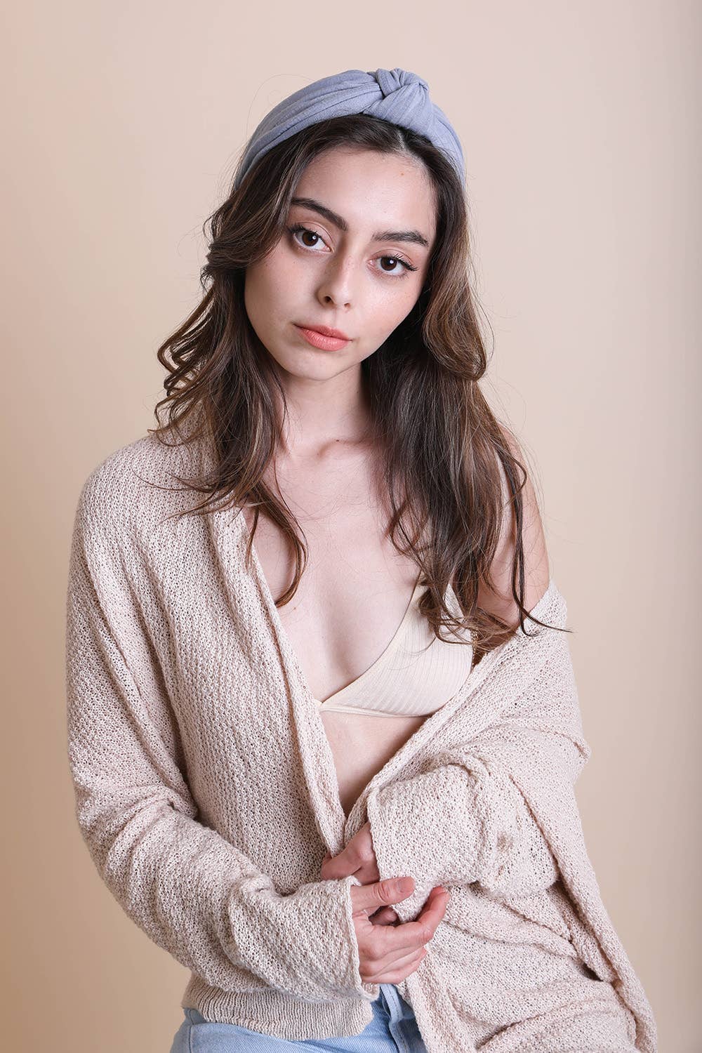 Summer Wide Stripe Topknot Headband