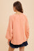 Relaxed Notched Pullover in Apricot