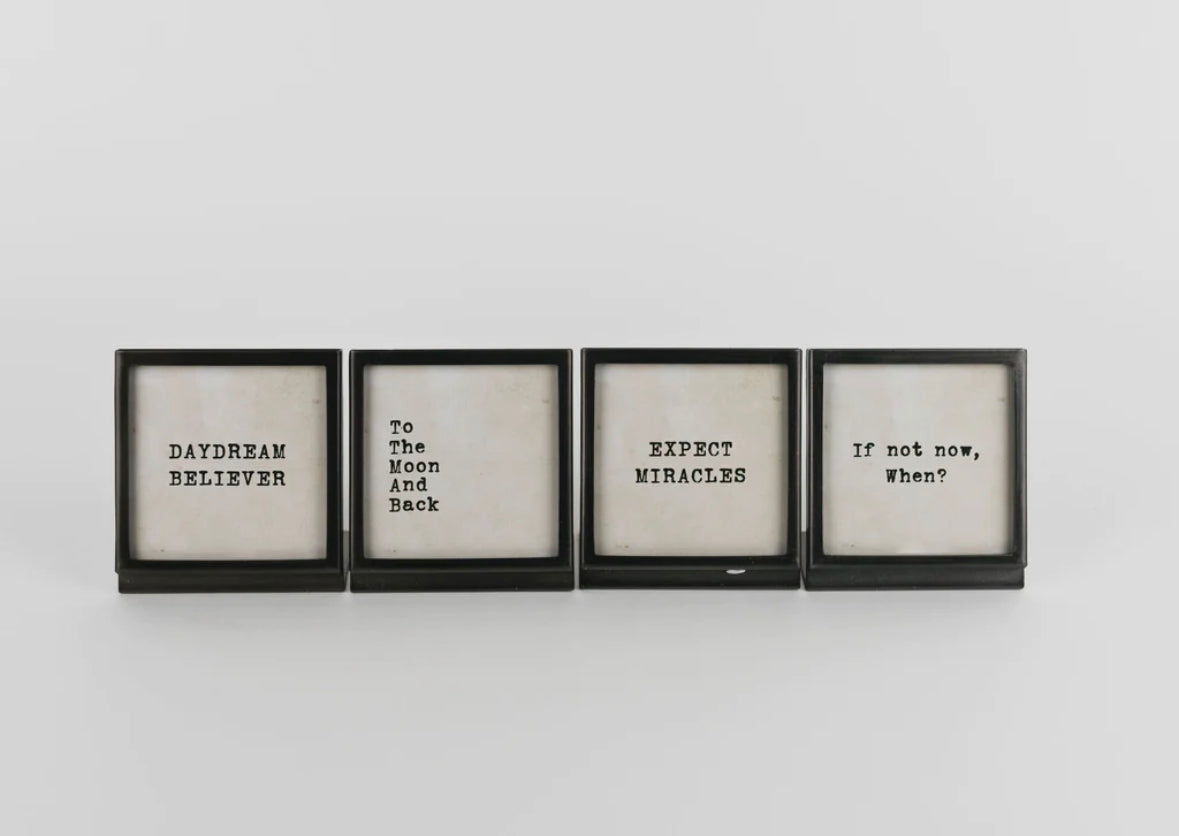 Frame with Easel and Inspirational Saying (4 Styles)