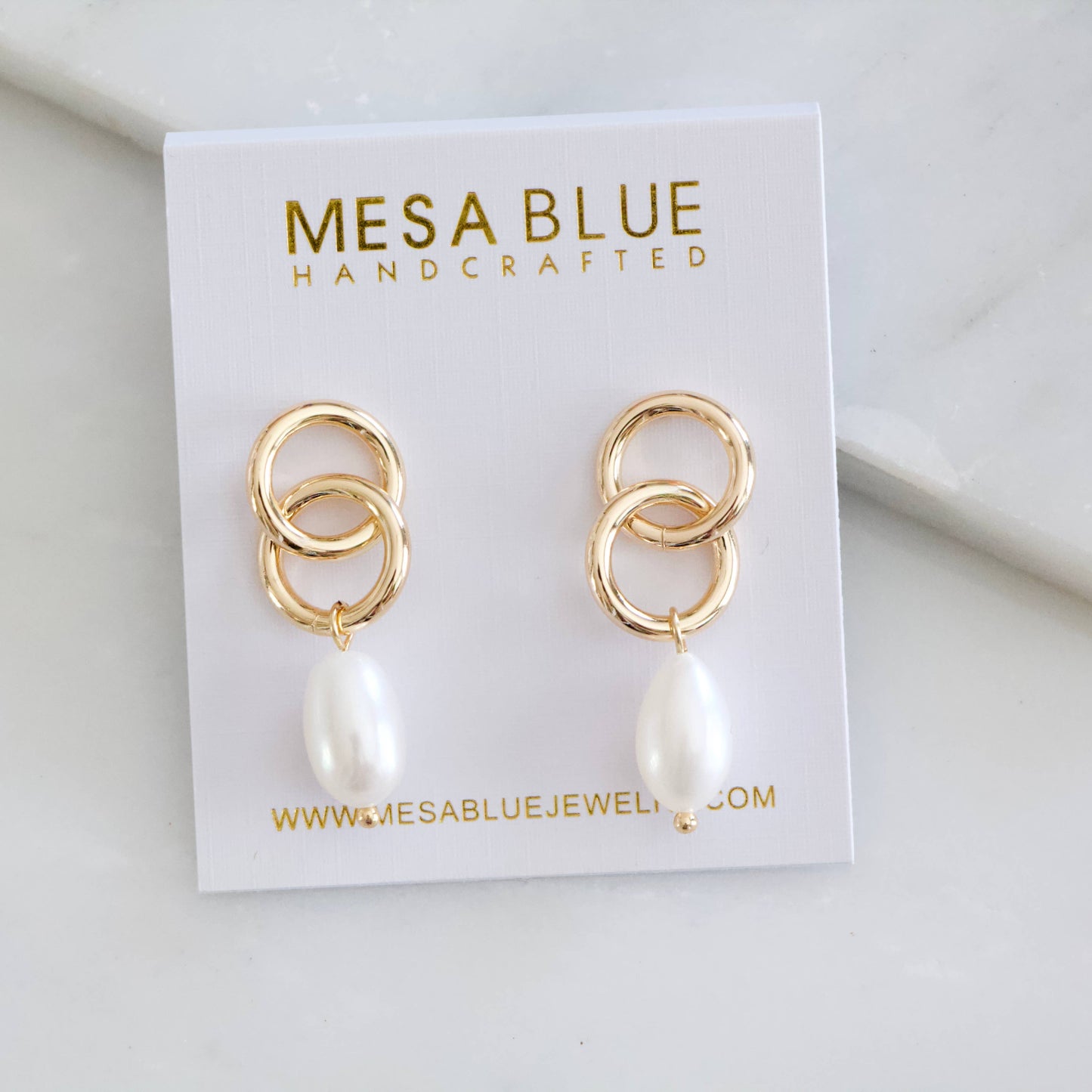 Pearl Infinity Earrings