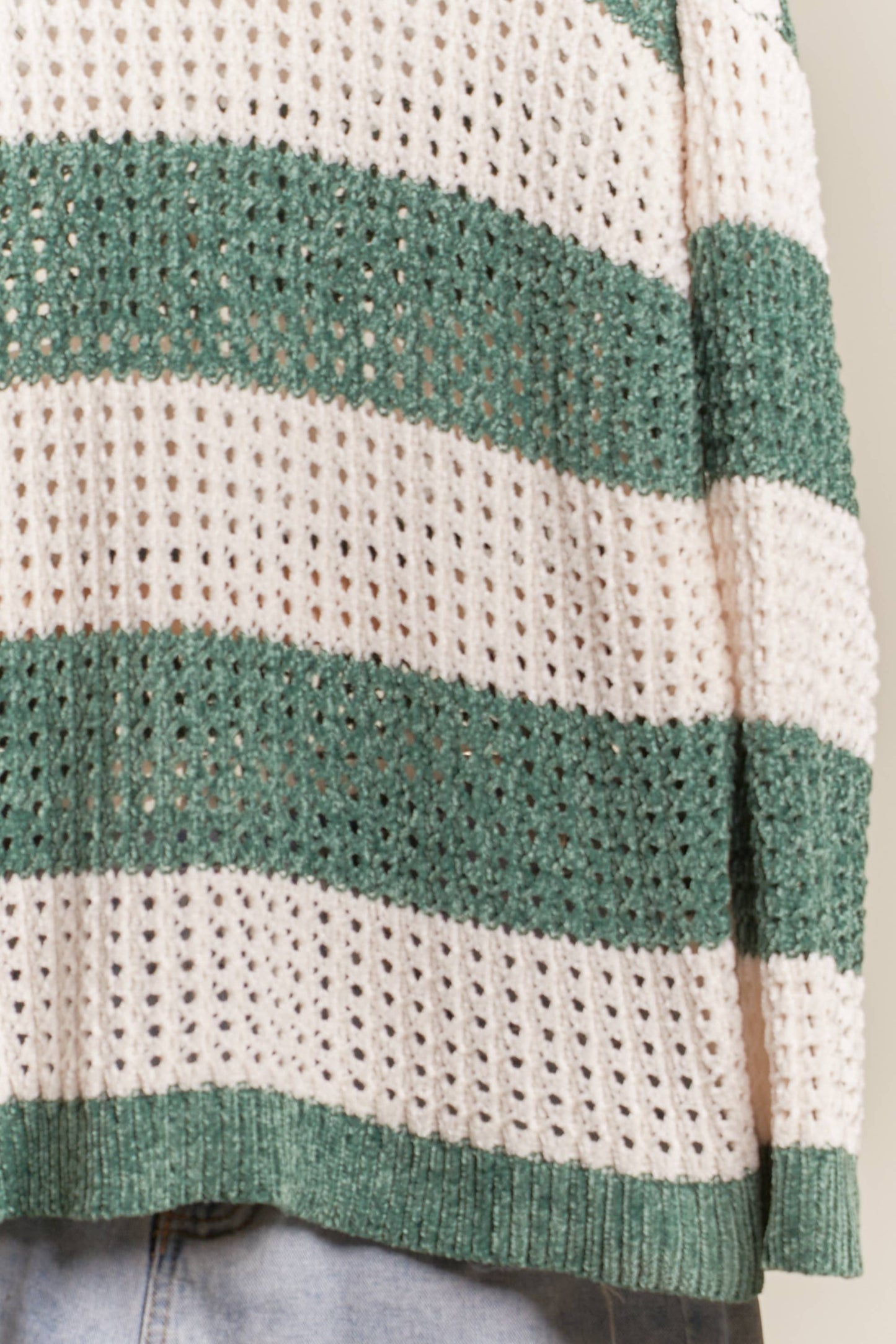 Color Block Sweater in Green