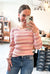 Sweet Stripes Top in Blush Pink