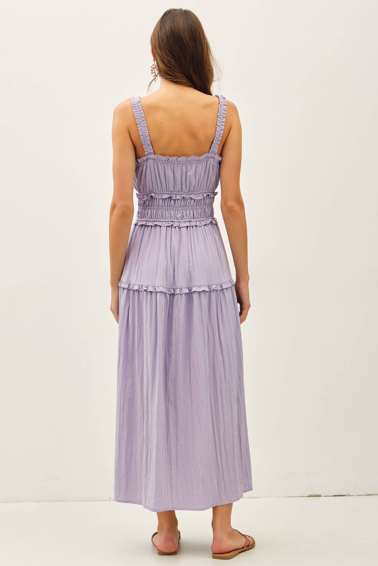 Ruffle Dress in Iris