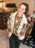 Western Graphic Oversized Knit Sweater Top
