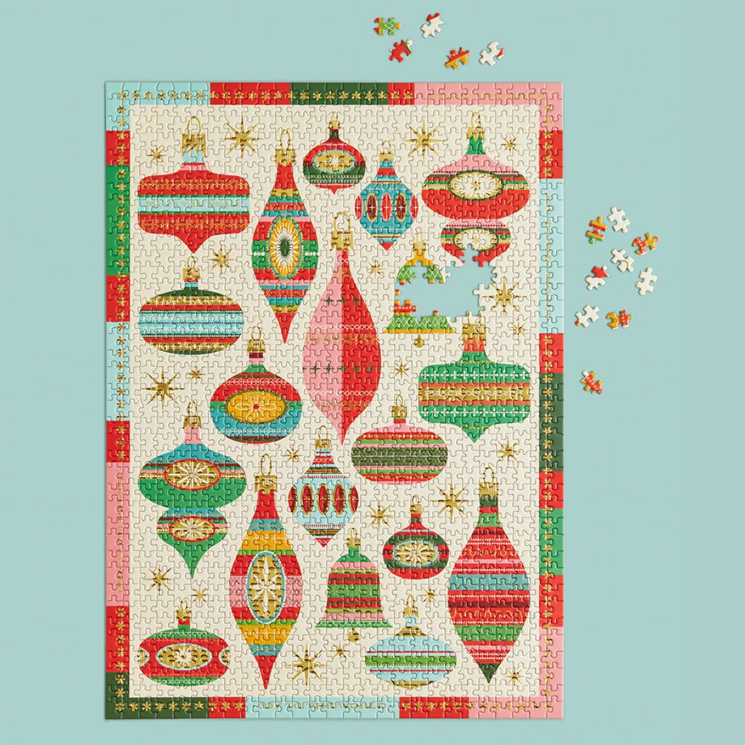 Vintage Ornaments | Holiday Gift | 1000 Piece Jigsaw Puzzle
