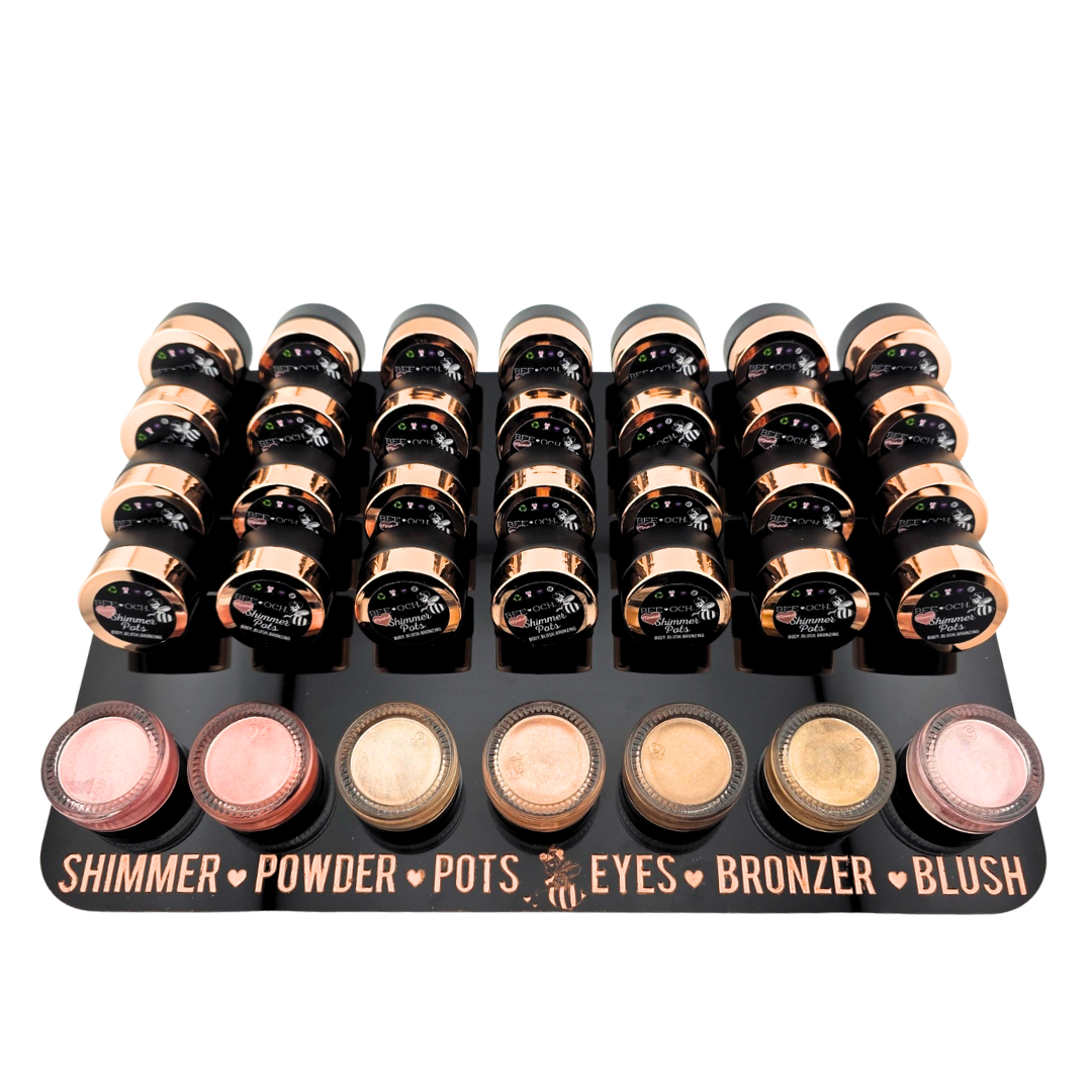 Shimmer Powder Pots: Eyes, Bronzer, Blush (Only 2 Ingredients)