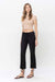 Black Raw Distressed Crop Flare by Lovervet