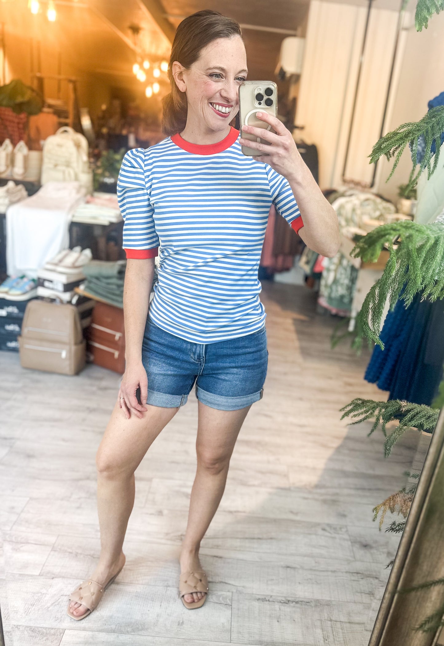 Super High Rise Rolled Cuff Hem Shorts by Lovervet