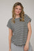 Striped Knit Top in Black and White