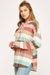 Stripe Pullover in Rust & Pink