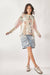 Lace Floral Mix Fabric Long Sleeves