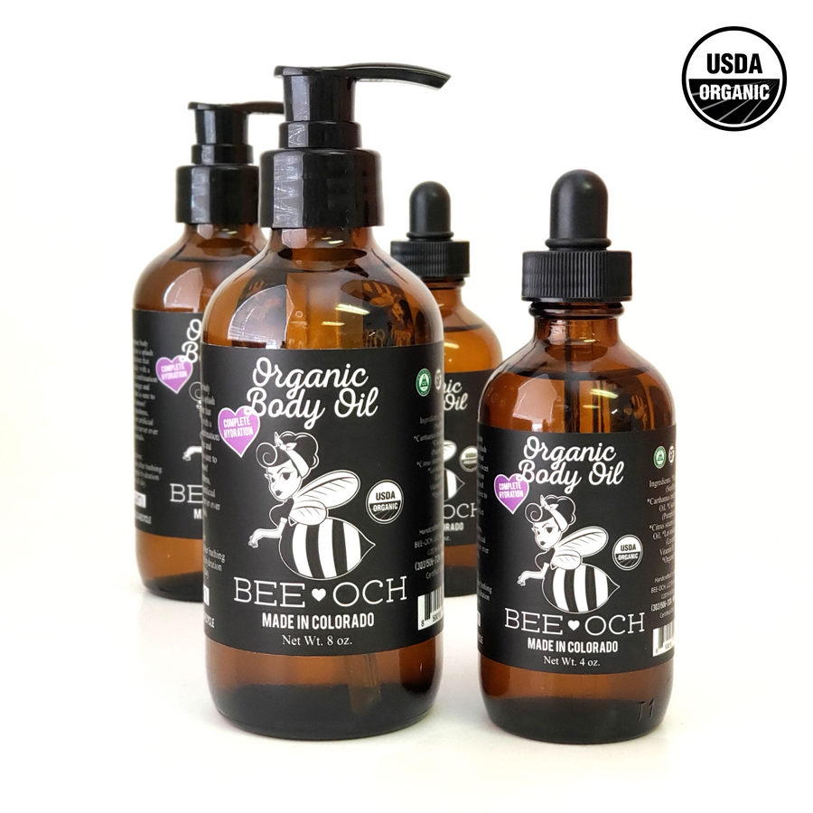Organic Body Oil - Lotion Alternative 4 & 8 oz