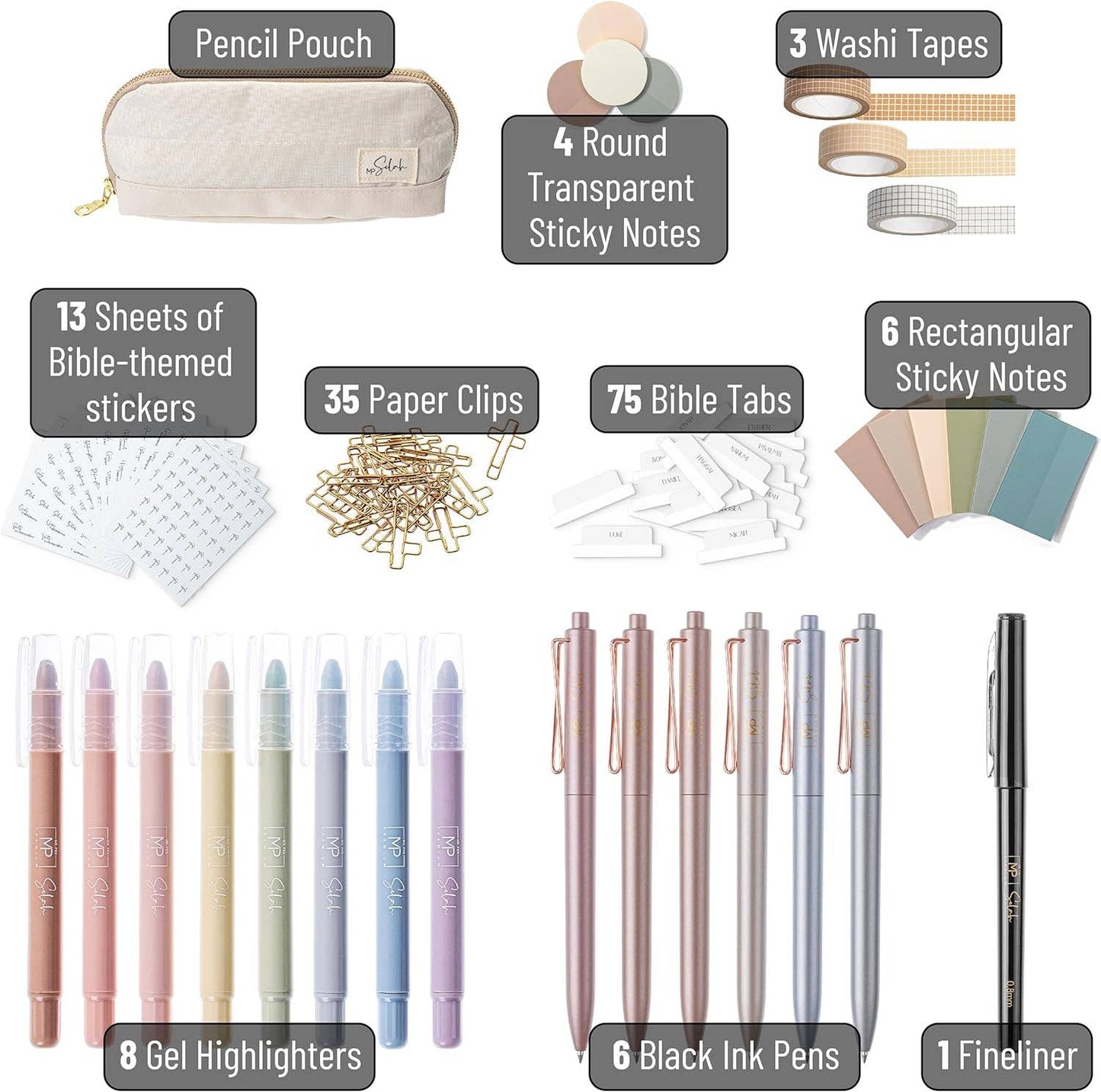 Mr. Pen Selah Collection Bible Journaling Set