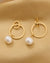 Pearl Gold Statement Earrings