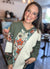 Patchwork V Neck Knit Pullover Top in Olive