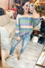 Multi Color Stripe Oversized Sweater Top