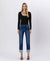 High Rise Cuffed Slim Straight Denim by Lovervet